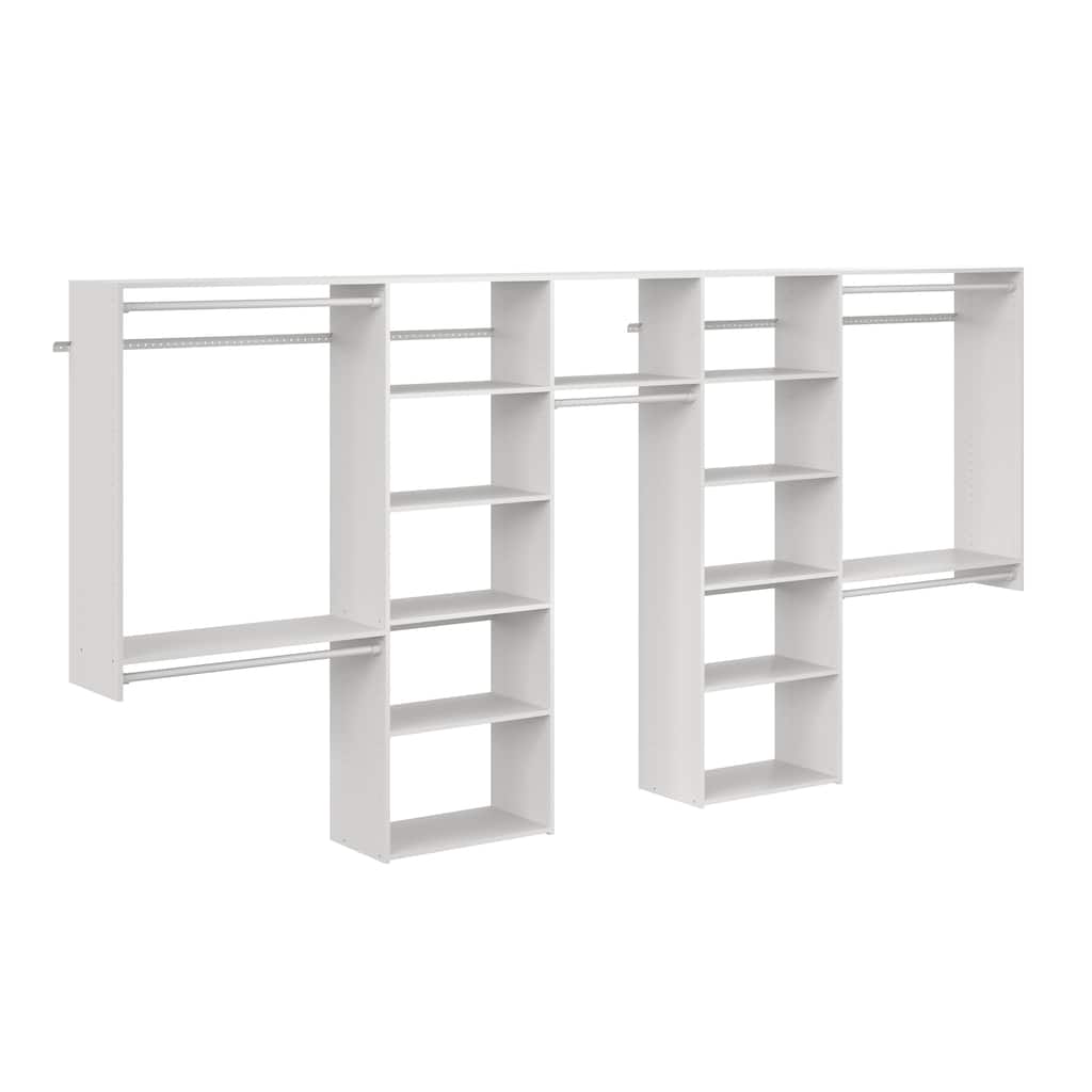 Easy Track 12 Ft. W. Basic Shared Laminate Closet Kit