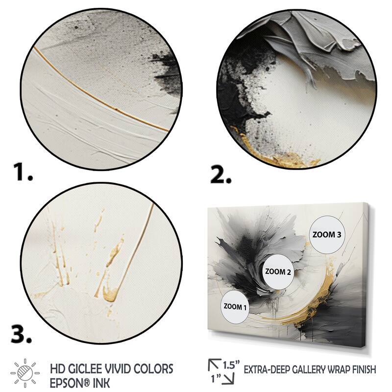 Designart "Infinite Motion III" Abstract Spirals Wall Art Living Room