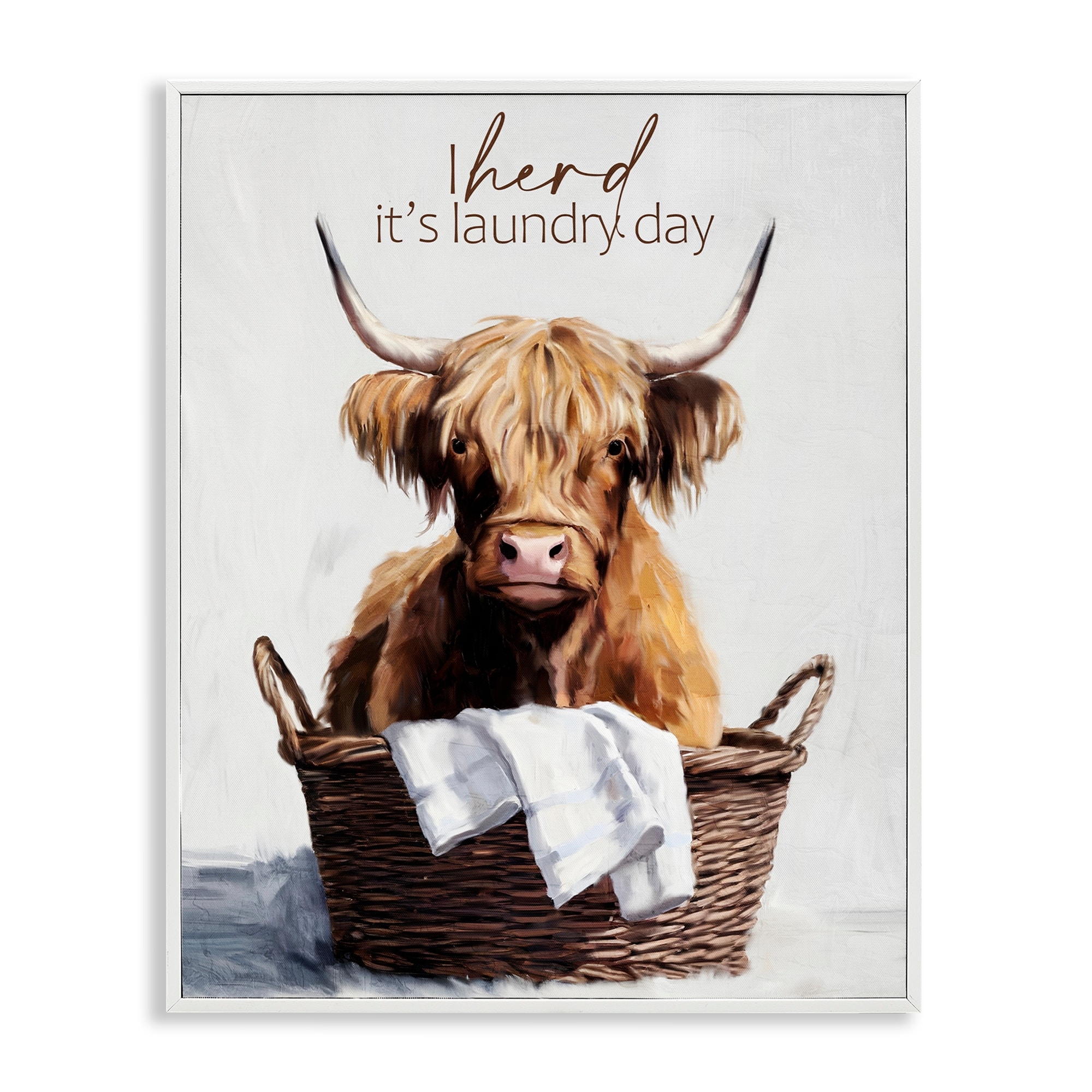 Stupell Herd It's Laundry Day Framed Giclee Art Design By Kim Allen