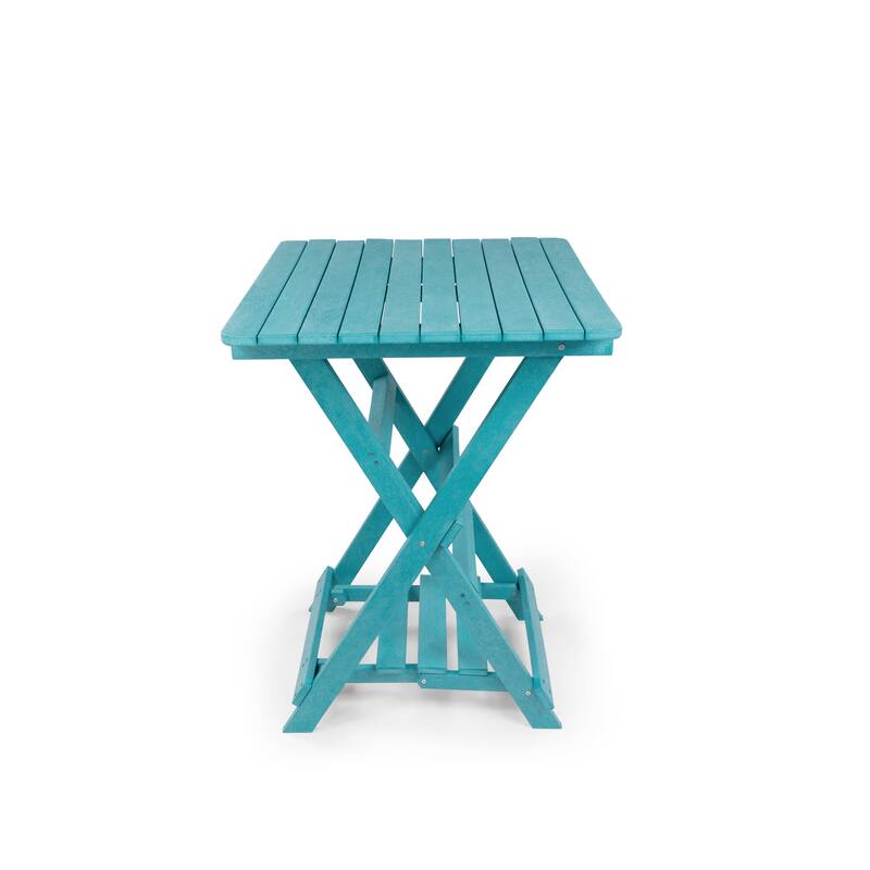 Patagonia Fully Assembled All-Weather Recycled HDPE Outdoor Folding Bar table