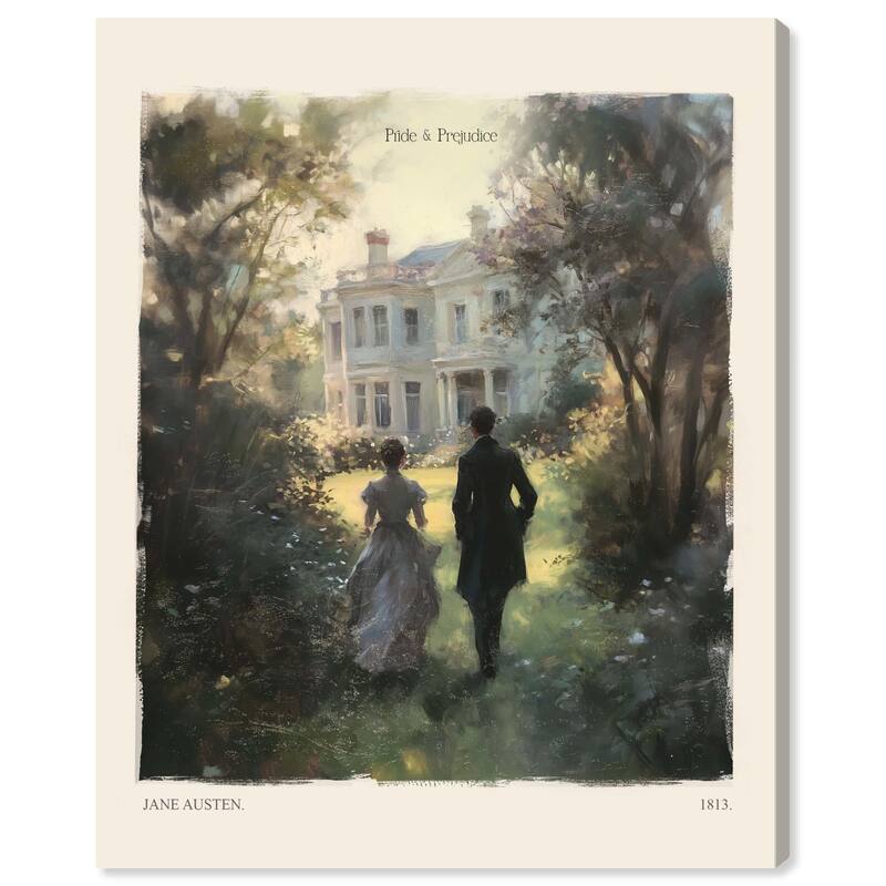 Pride and Prejudice Scene Canvas by Art Remedy, Gallery Wrapped - 30" x 36"