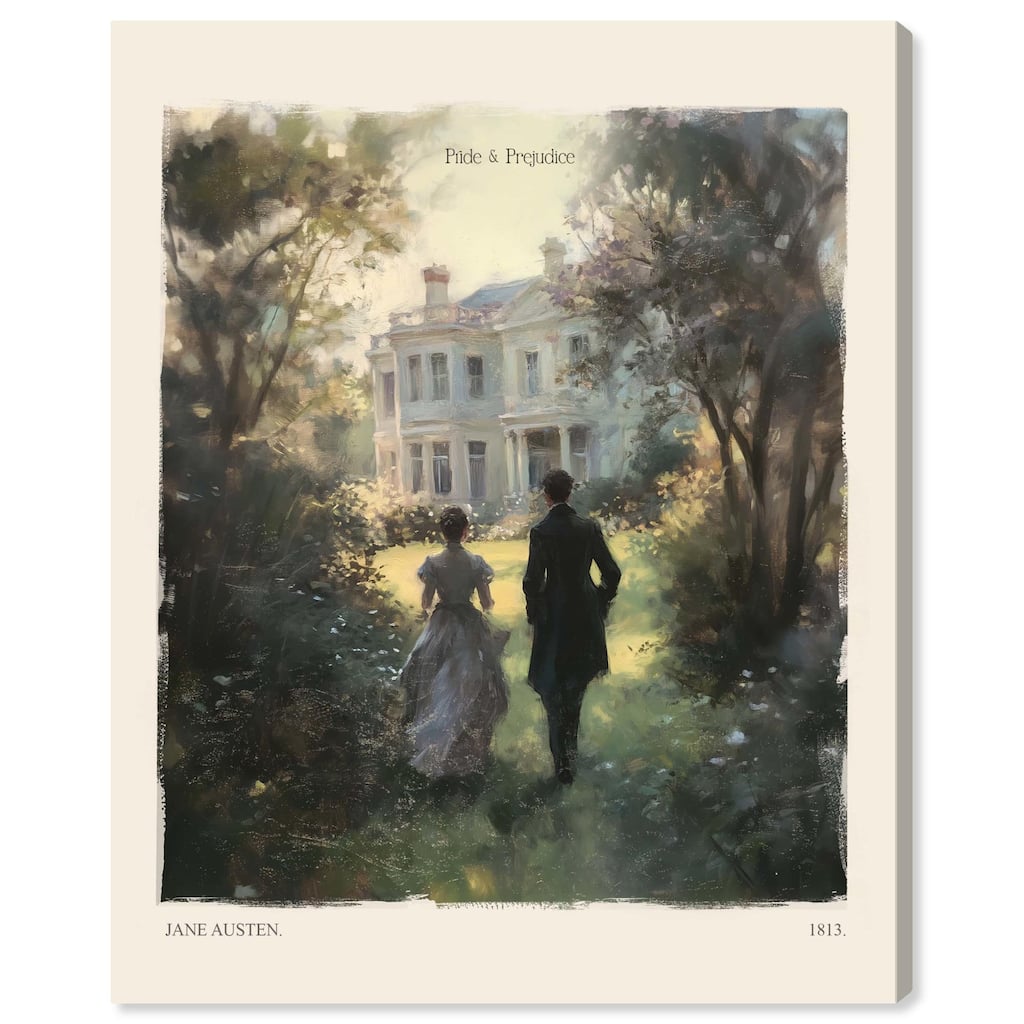 Pride and Prejudice Scene Canvas by Art Remedy, Gallery Wrapped