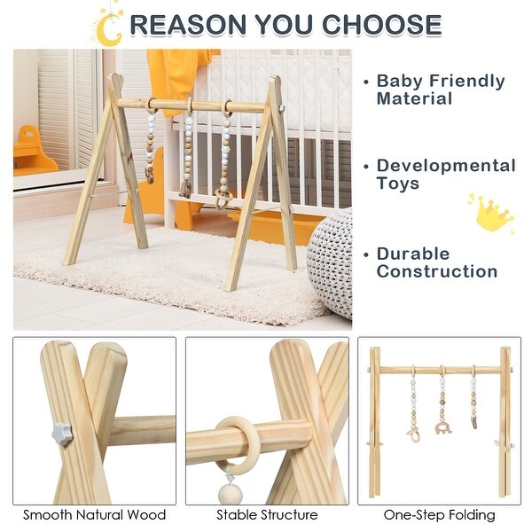 wooden baby teething toys