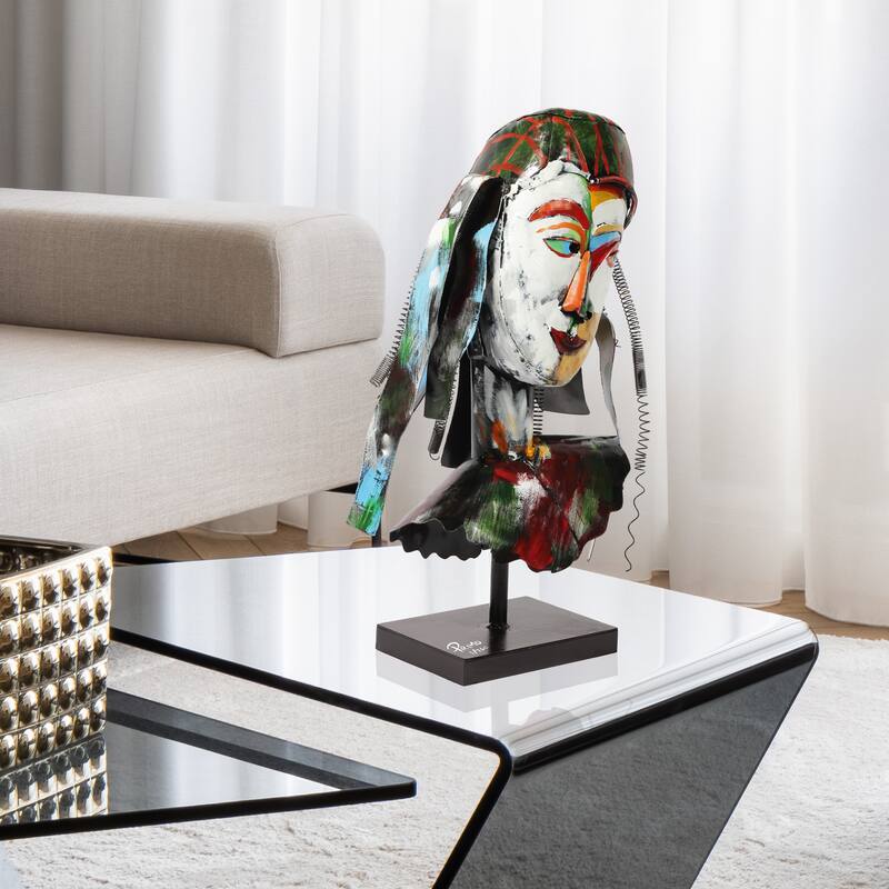 Iron Hand-Painted Colorful Art Sculpture