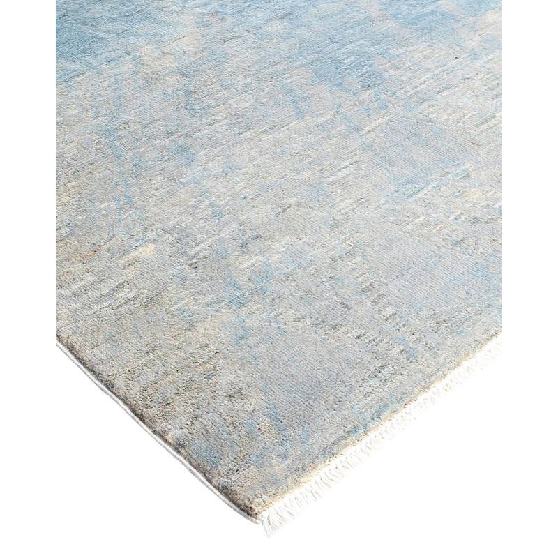 Vibrance One-of-a-Kind Hand-Knotted Area Rug - Gray, 5' 10" x 9' 3" - 5' 10" x 9' 3"