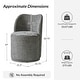 preview thumbnail 21 of 19, HULALA HOME Amalia Modern 21.5"W Ergonomic 360° Swivel Dining Chair with Curved Backrest Set of 4