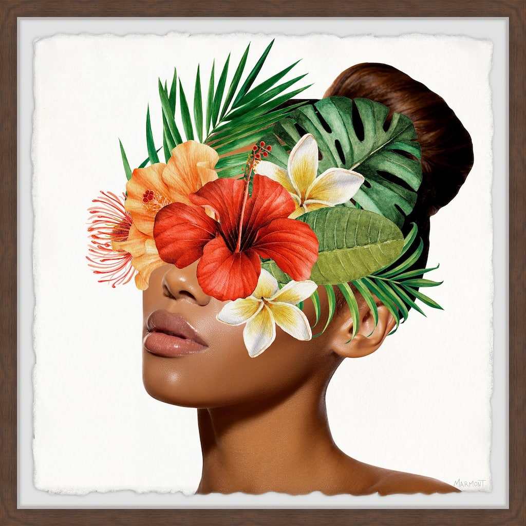 Hibiscus Beauty Framed Wall Art, Elegant Home Touch - Sophisticated Artwork for Refined Décor
