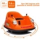 preview thumbnail 45 of 54, Bumper Cars for Toddlers, Electric Kids Ride On Bumper Car Gift, 12V Battery Ride On Car w/Parent Remote Control