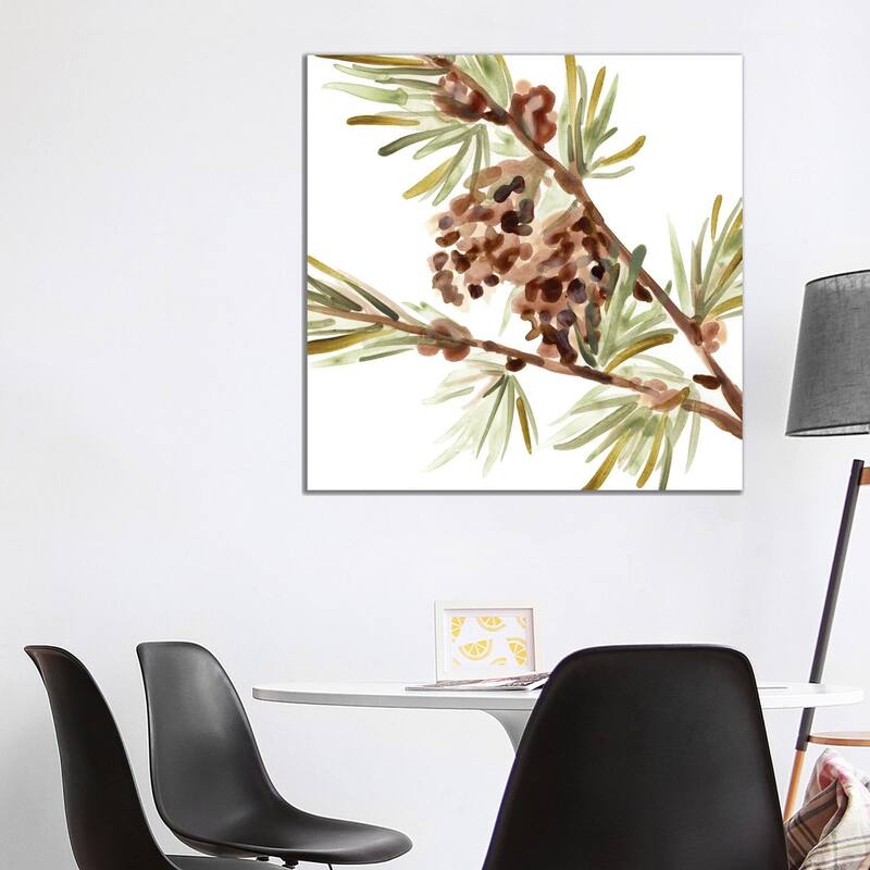 iCanvas "Simple Pine Cone II" by June Erica Vess Canvas Print - 37x37x1.5