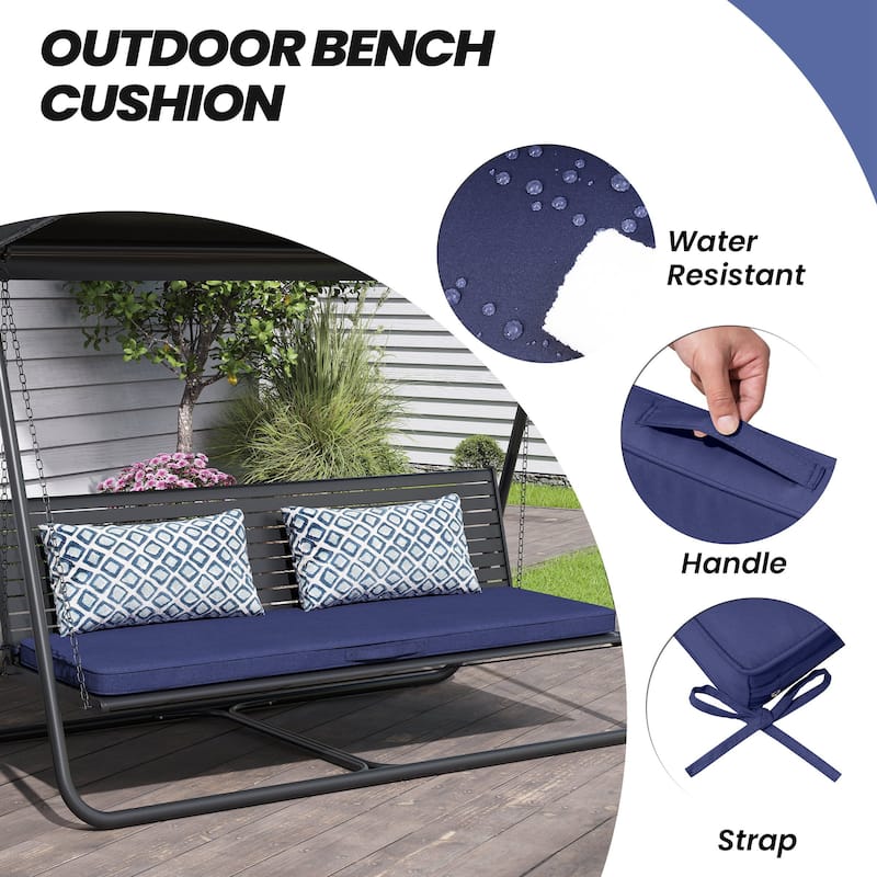 Outdoor Settee Bench Seat Cushion Patio Swing Cushion Loveseat Cushion