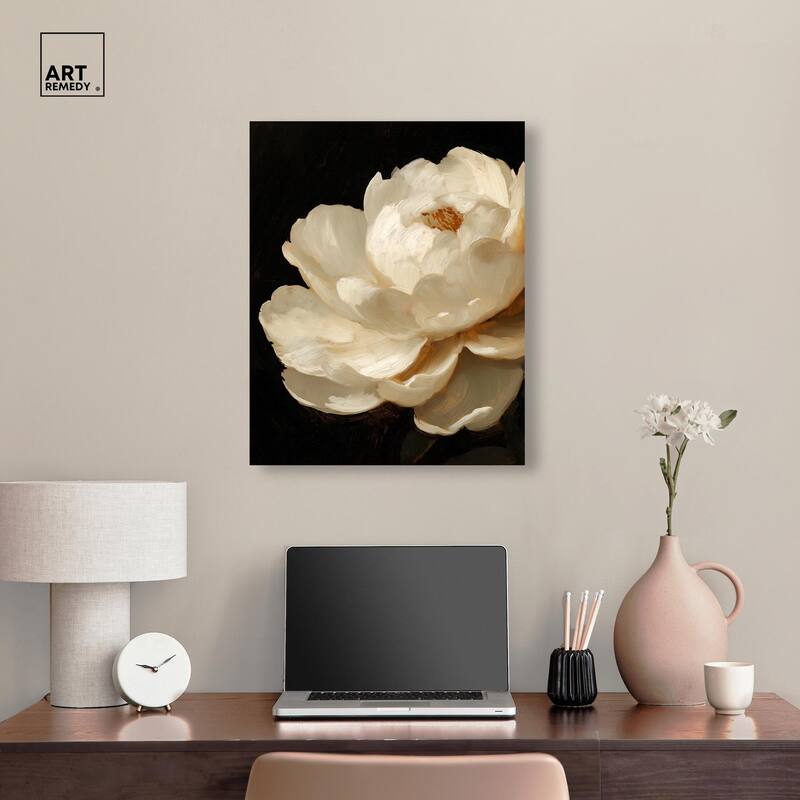 Dramatic Bloom Canvas by Art Remedy, Gallery Wrapped