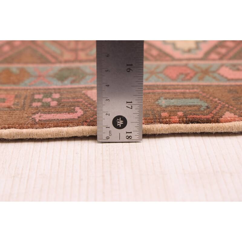 ECARPETGALLERY Hand-knotted Antalya Vintage Brown Wool Rug - 2'5 x 6'3