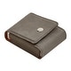 preview thumbnail 2 of 2, Leatherette Playing Cards Case Grey 3.75 - 3.75" x 3"