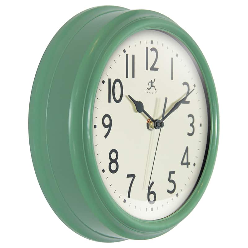 Nostalgic 9.5" Plastic Clock - 9.5 in.