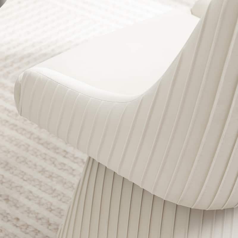 SEYNAR Modern Velvet 360 Degree Swivel Armless Dining chair Set of 6