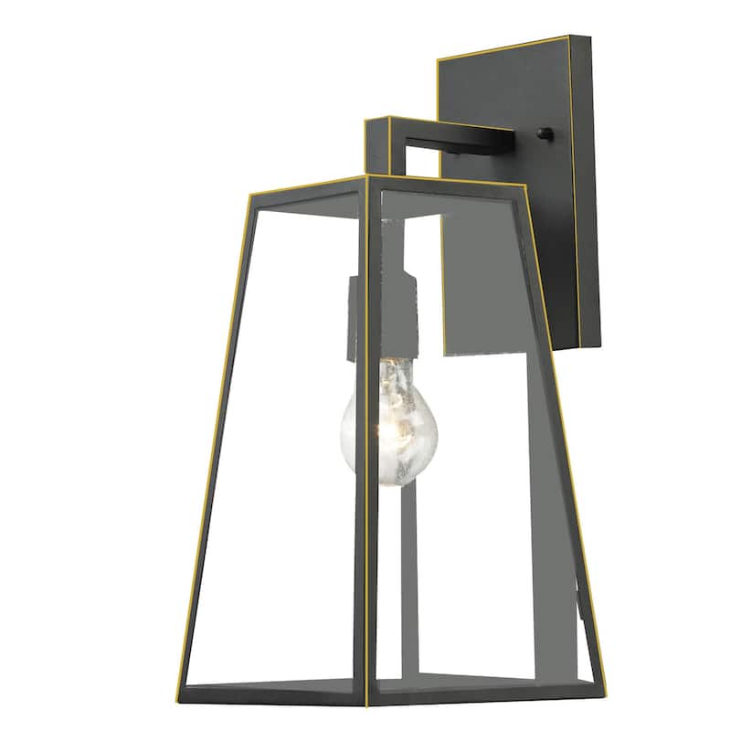 1 Light Outdoor Wall Mounted Lighting In Imperial Black Finish - Imperial Black