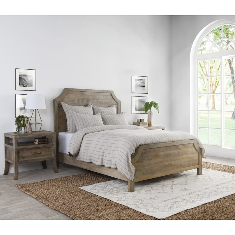 Kingston 100% Linen Natural Duvet Cover by Kosas Home - Natural - Queen