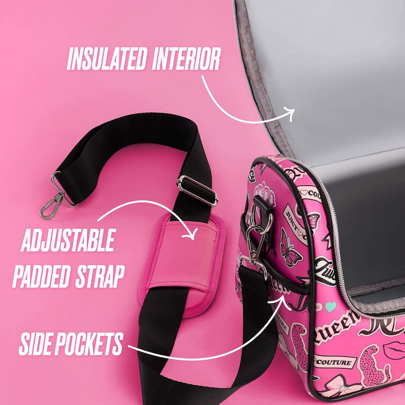 Juicy Couture Signature Cooler Bags - 9.55" x 7.67" x 6"