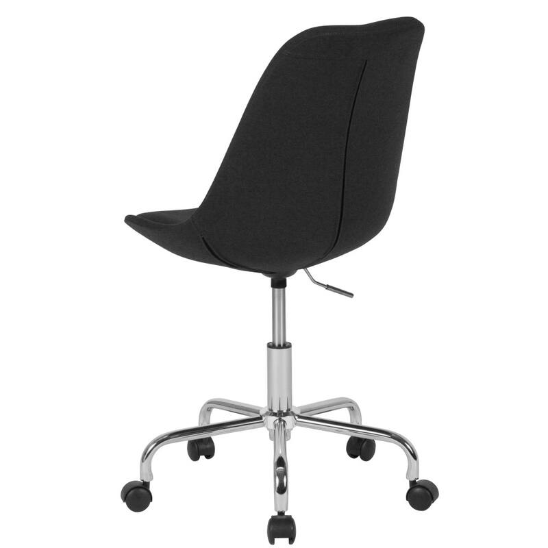 Mid-Back Fabric Task Office Chair with Pneumatic Lift