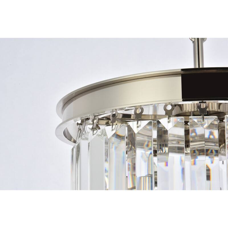 Royce Edge 3-Light Polished Nickel Pendant