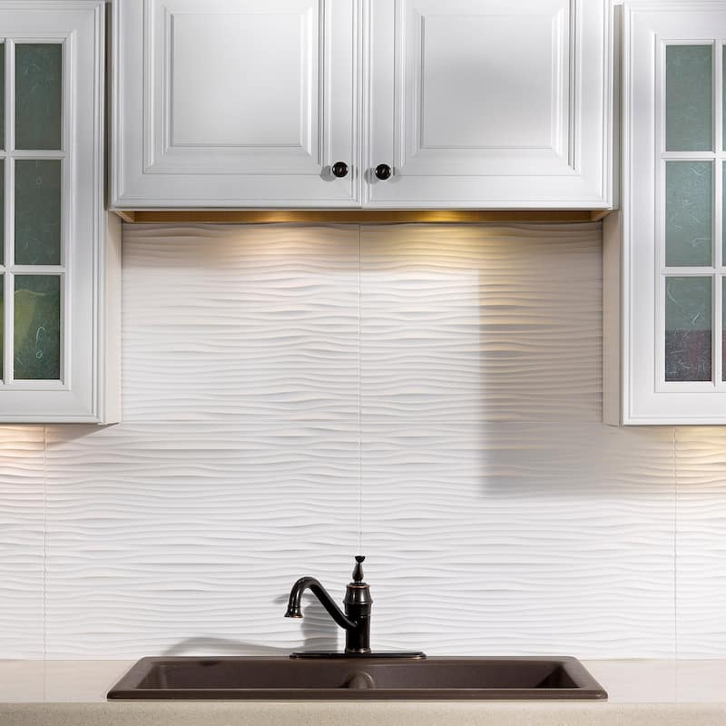 FASÄDE Waves Decorative Vinyl Backsplash Panel