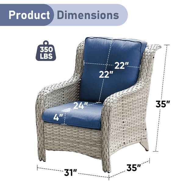 Outdoor Bar Furniture, Weatherproof, 330lb Capacity, Quick & Easy Setup