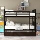 preview thumbnail 2 of 7, Espresso Full over Full Bunk Bed with 2 Drawers and Ladder, Maximize Your Space with this Versatile and Safe, for Any Bedroom