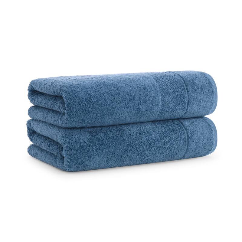 Aston & Arden Turkish Solid 2-Piece Bath Towels - 60x30