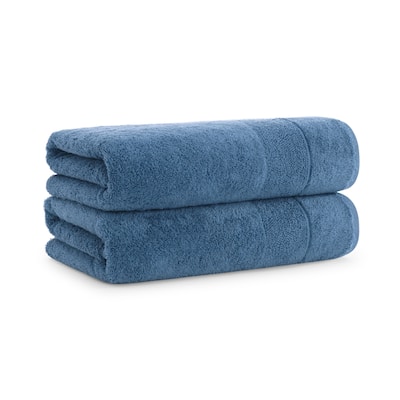 Aston & Arden Turkish Solid 2-Piece Bath Towels - 60x30