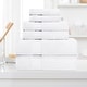 preview thumbnail 49 of 47, Superior Soft and Absorbent Zero Twist Cotton 6-piece Towel Set White