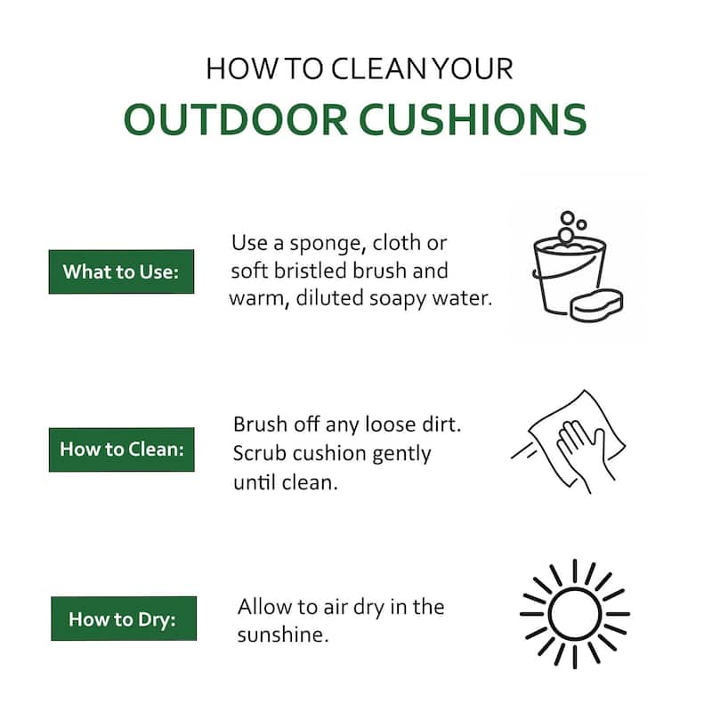 Outdoor 2-Piece Reversible Deep Seat Cushion Set (Cushions Only)
