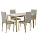 Option Grey Faux Leather Dining Set