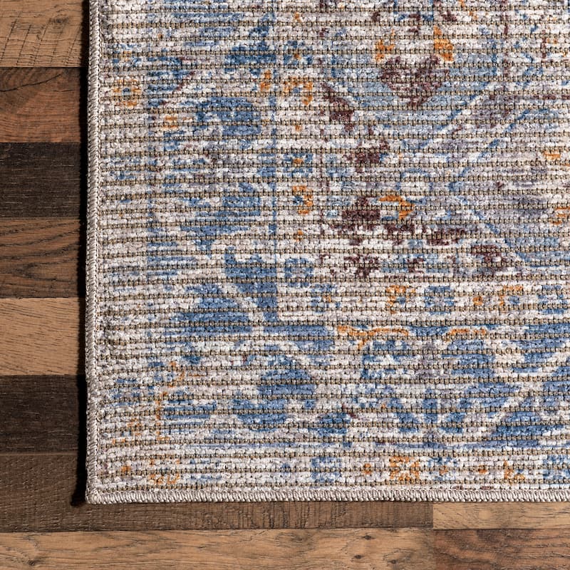 Nuloom Vintage SpinClean Medallion Machine Washable Area Rug