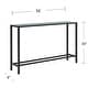 preview thumbnail 16 of 34, SEI Furniture Ham Long Narrow Console Table with Mirrored Top