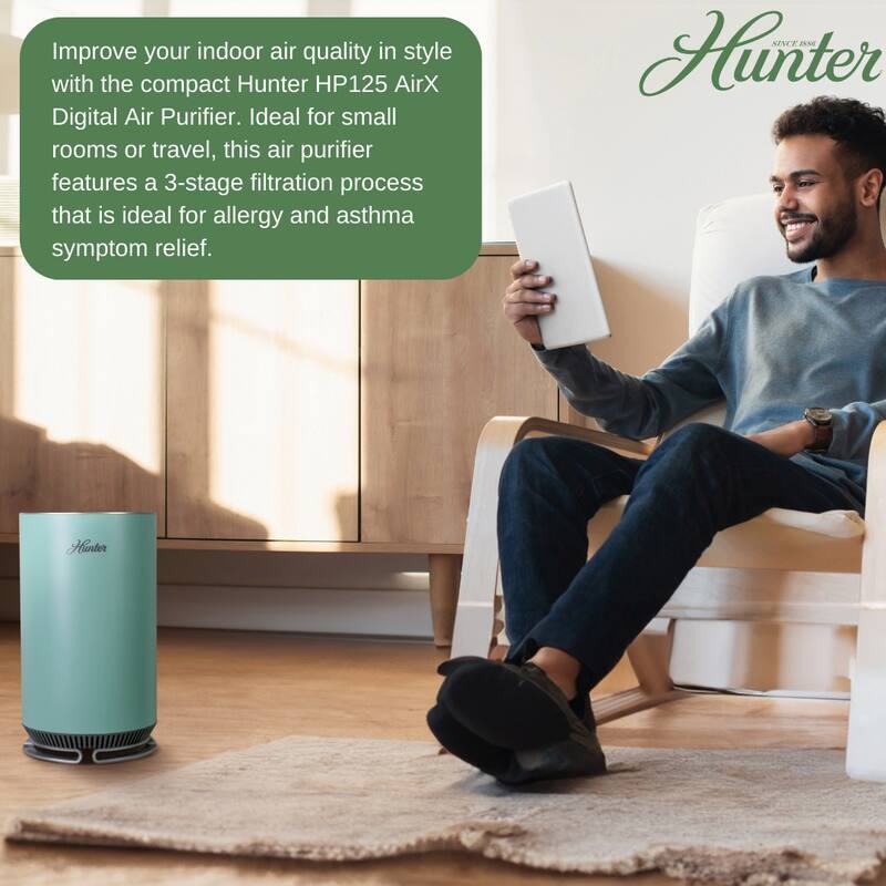 Hunter HP125 AirX EcoSilver HEPA Digital Air Purifier