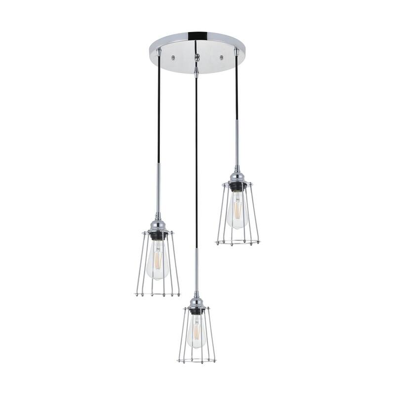 Auspice 3 light chrome Pendant
