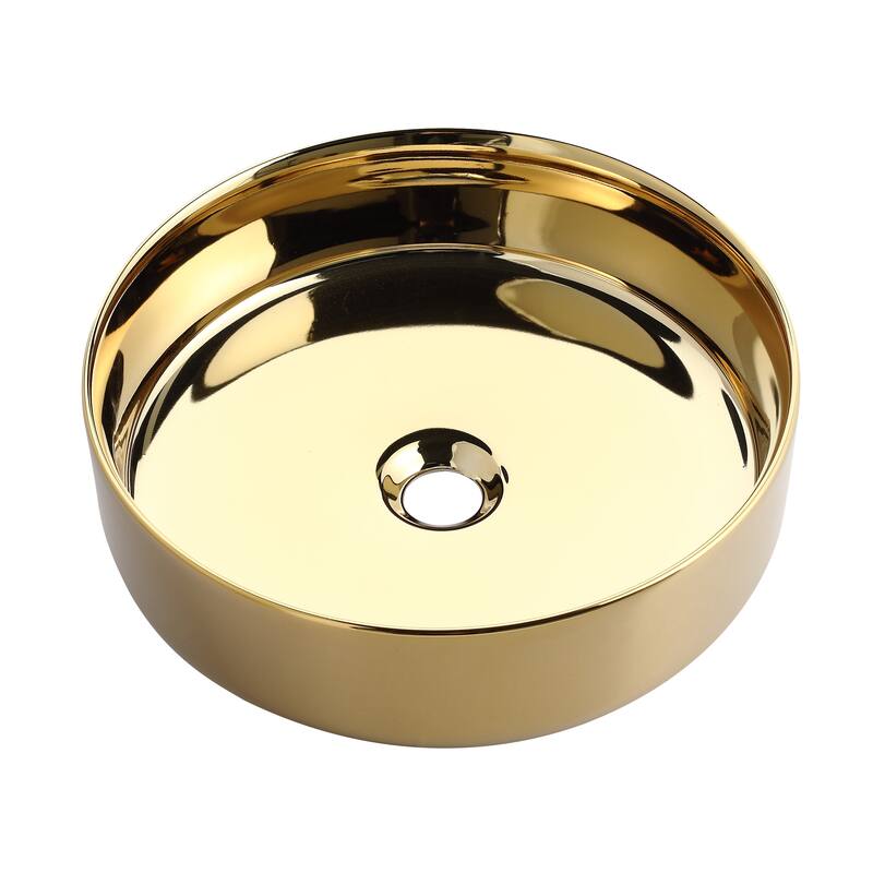 Topcraft Ceramic Countertop Art Basin Bathroom Sinks - 15.7"