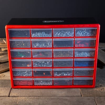 Drawer Storage Organizer - Plastic Drawers for Organization - Desktop or Wall-Mounted Container by Stalwart