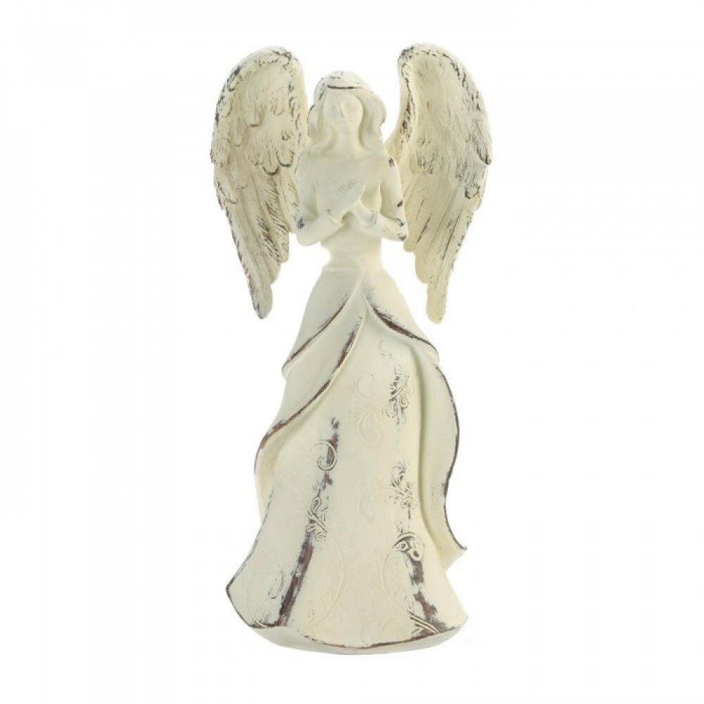 Set Of 3 Angel Figurines Strength Hope And Faith Overstock 25719960