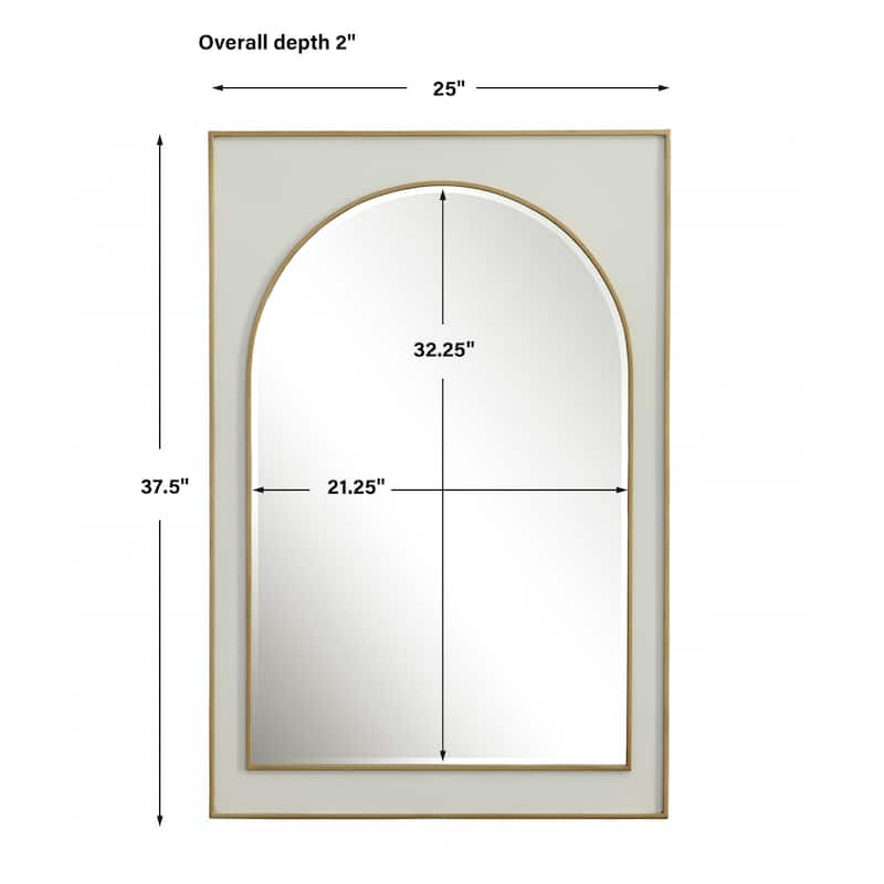 Uttermost 09916 Crisanta 25" W x 37-1/2" H Arched / Rectangular Framed