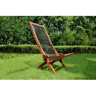 Vintage Style Outdoor Folding Roping Wood Chair Bed Bath