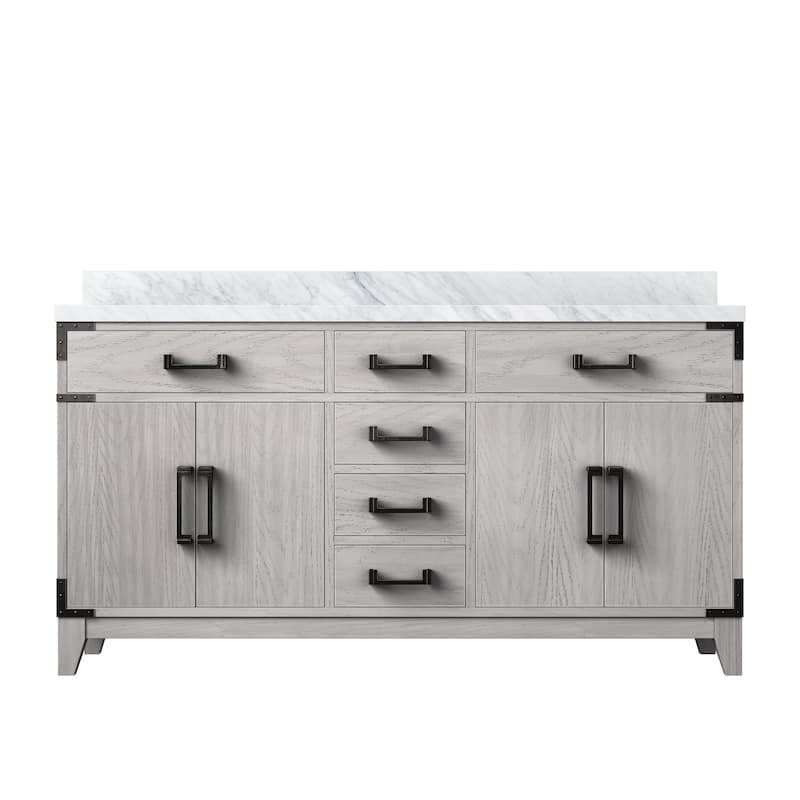 Laurel Bath Vanity with Carrara Marble Top and Sink