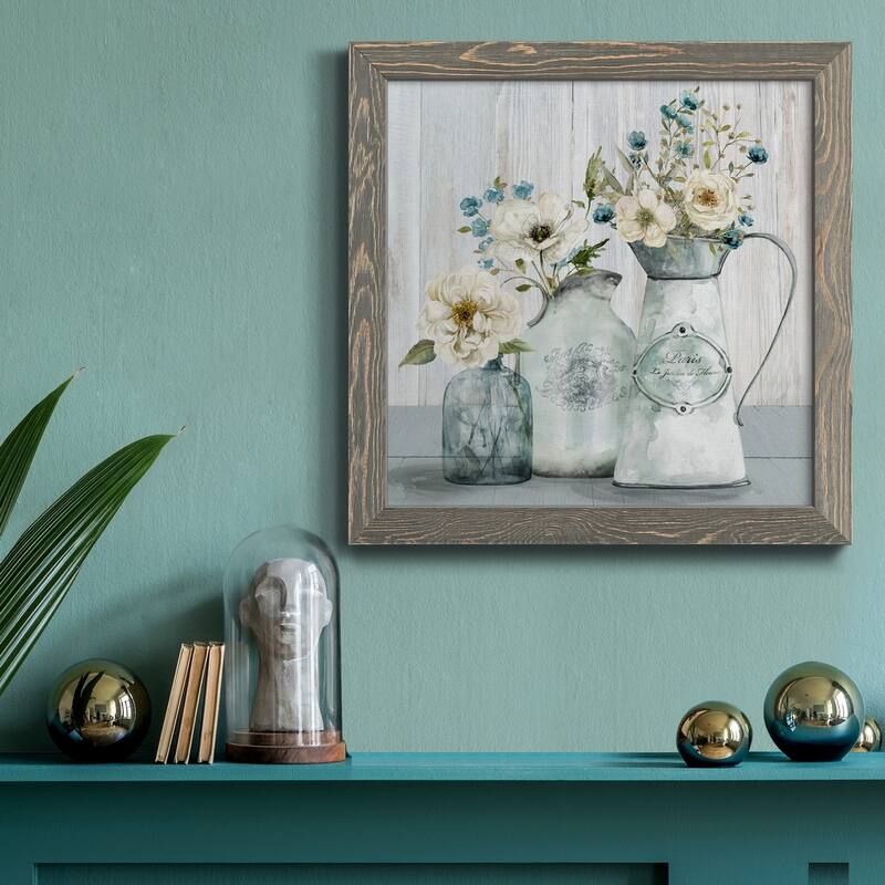 French Garden Flowers I-Premium Framed Canvas - Ready to Hang