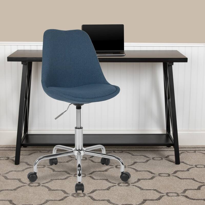 Mid-Back Fabric Task Office Chair with Pneumatic Lift