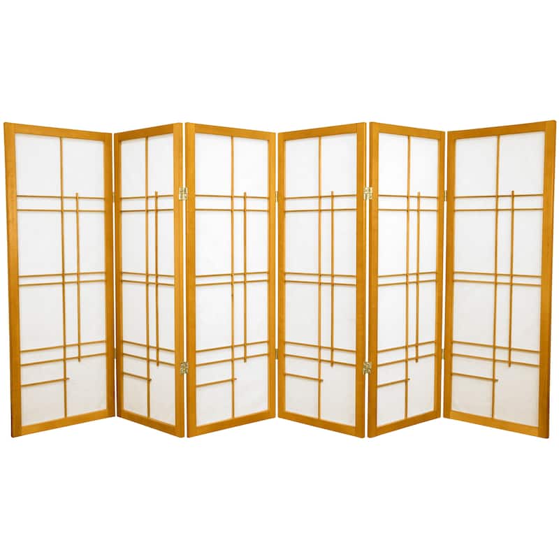 Handmade 4' Wood and Rice Paper Eudes Shoji Screen - 48 x 70