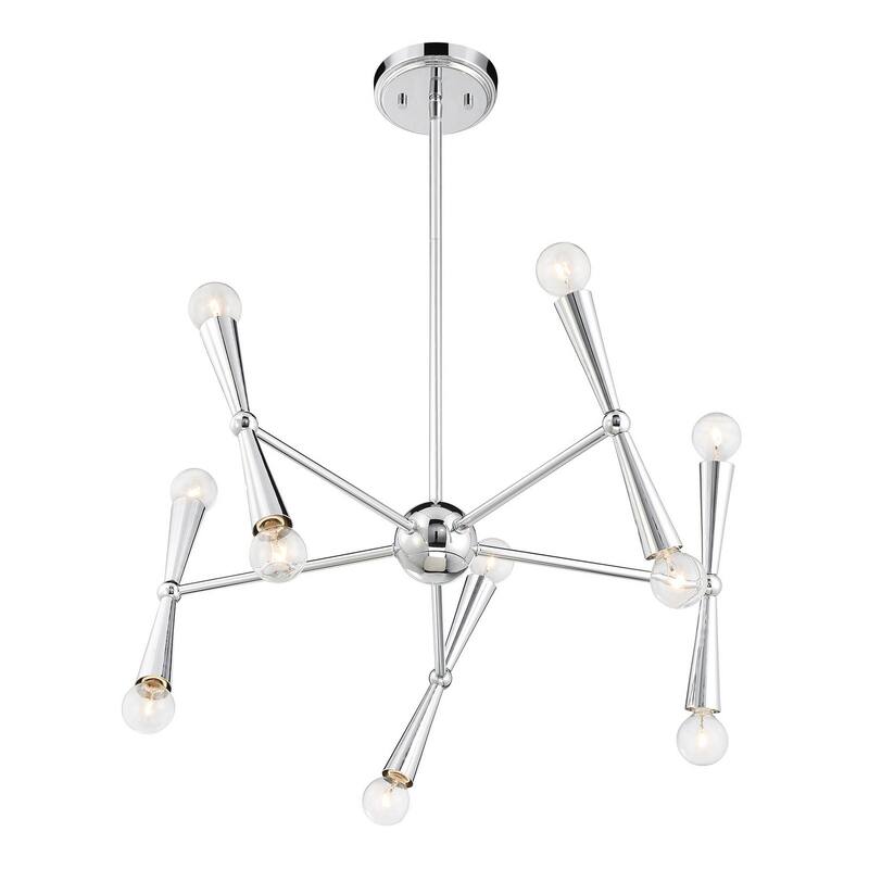 10-Light Chandelier By Trade Winds - Chrome