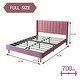 preview thumbnail 60 of 58, Alazyhome Upholstered Platform Bed Frame