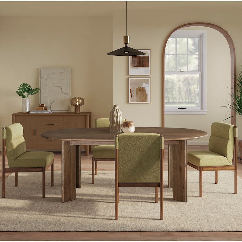 NPD Furniture Drego 79 Inch Oval Dining Table
