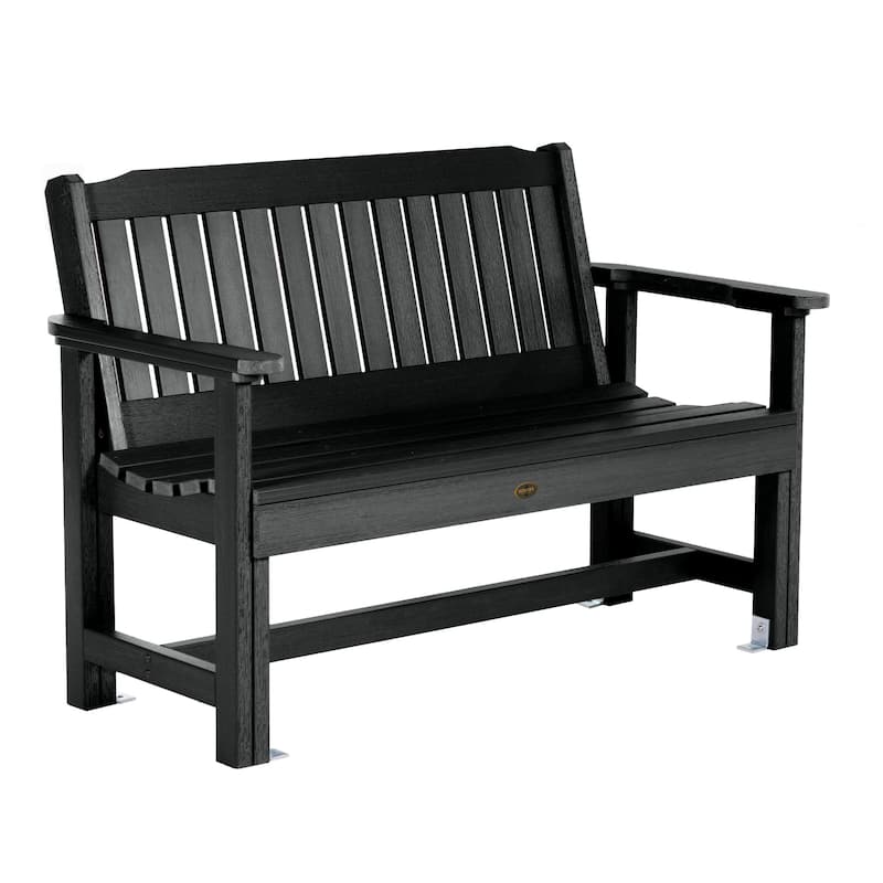 Highwood Commercial Grade Exeter 4 Foot Garden Bench - Black