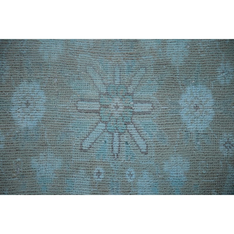 Hand-knotted Traditional Tabriz Persian Runner Rug Vintage Wool Carpet - 3'2" x 11'6"